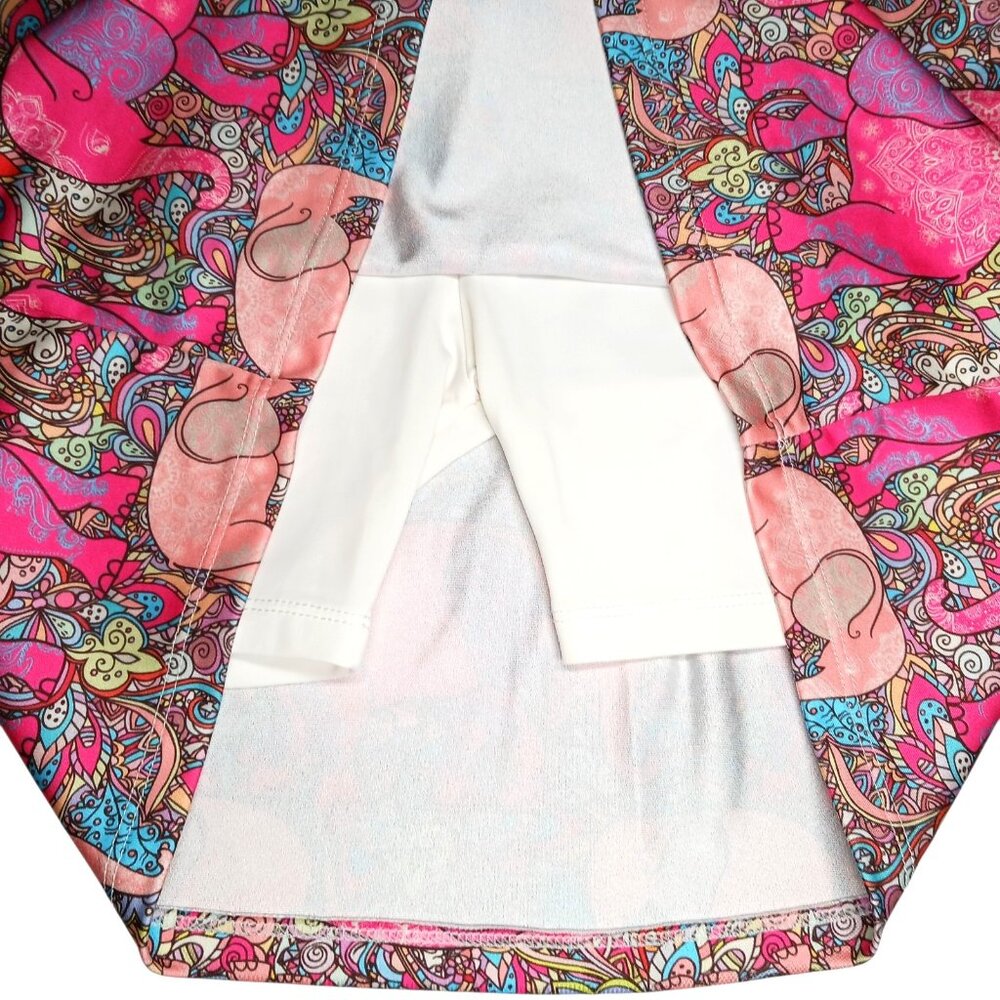 B Skinz Elephants Paisley Print Golf Tennis Skort Womens Small Casual Pockets - Picture 3 of 10